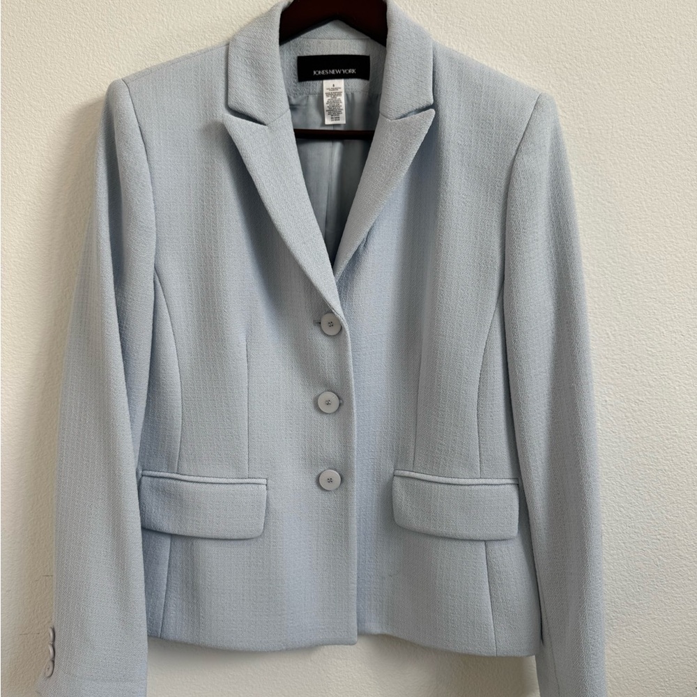 Jones New York light blue blazer